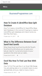 Mobile Screenshot of businessprogrammer.com